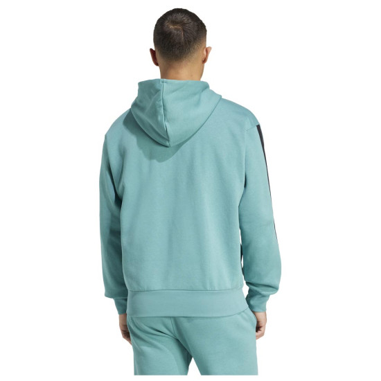 Adidas Ανδρική ζακέτα Essentials 3-Stripes Fleece Full-Zip Hoodie Adidas Ανδρική ζακέτα Essentials 3-Stripes Fleece Full-Zip Hoodie